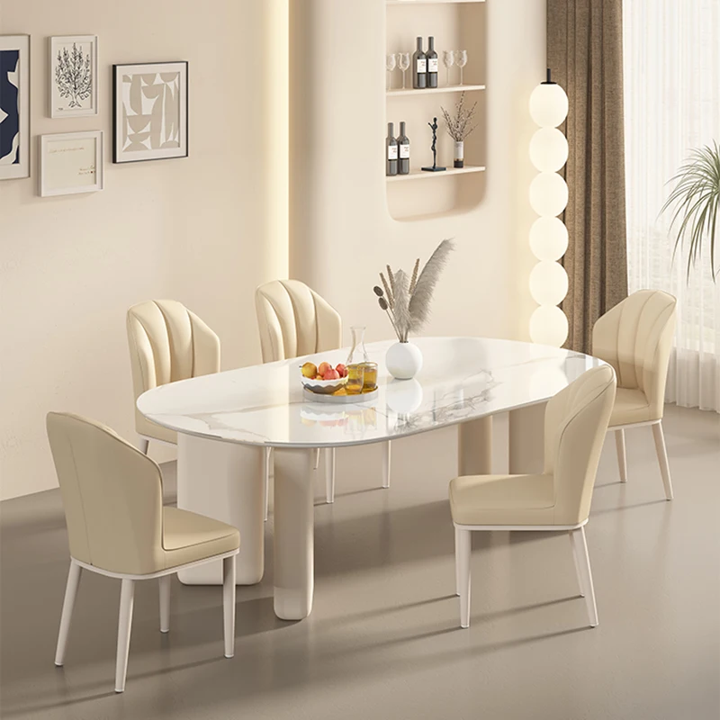 Design Bedroom Cream Style Dining Chairs Nordic Luxury Modern Durable Dining Chairs Cute Comfortable Home Furniture Sedie HBDC