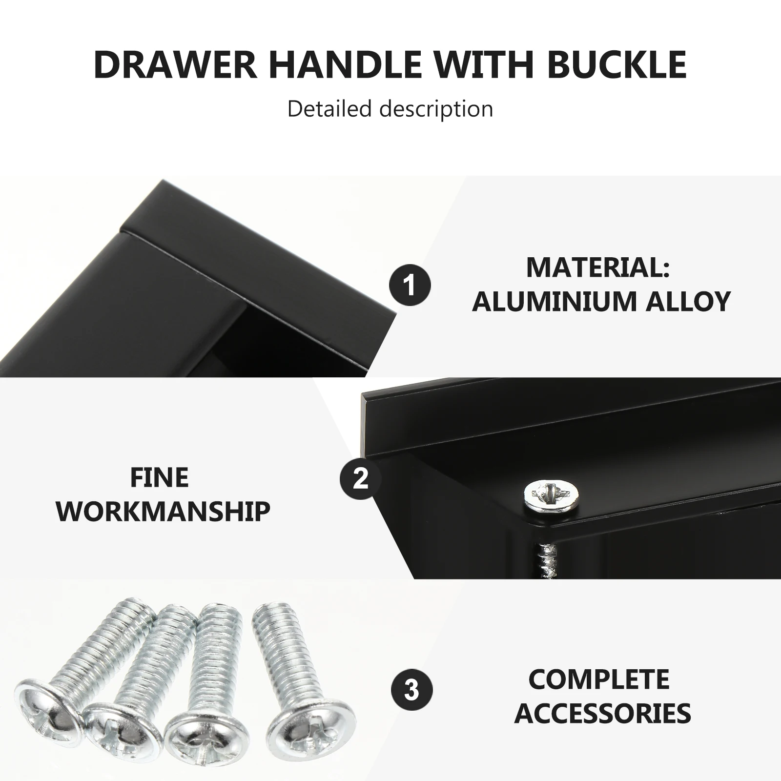

2Pcs Invisible Drawer Cabinet Door H les Durable NonFading Wardrobe Pull Hardware Furniture Accessories Easy Installation