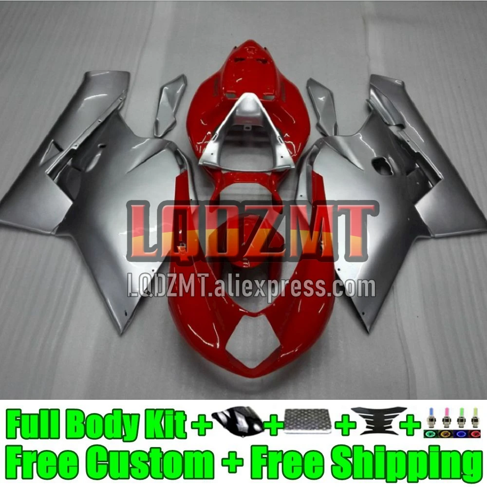 Body For MV Agusta F4 R312 750S 1000 R 750 1000CC silvery red Kit 11No.3 1000R 312 1078 1+1 2005 2006 MA MV F4 05 06 Fairings