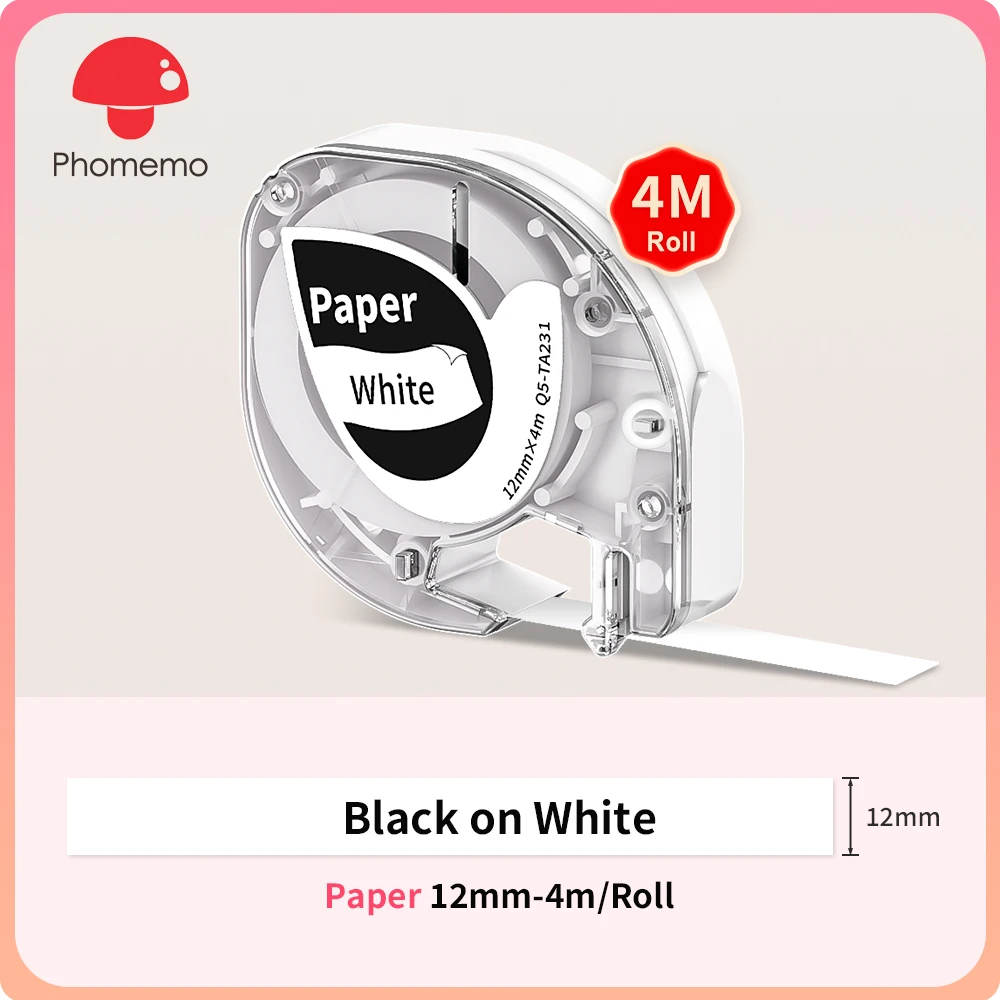 Muti colors p12 etiketten hersteller band phomemo etikett band selbst klebende p12 etiketten phomemo p12 & P12-PRO etiketten hersteller 12mm für zu hause