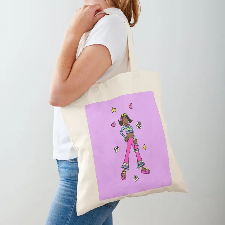 

(transparent) woc groovy ( y2k ) chick but make it acc diverse lol x Tote Bag Custom bag shopping bag tote men's