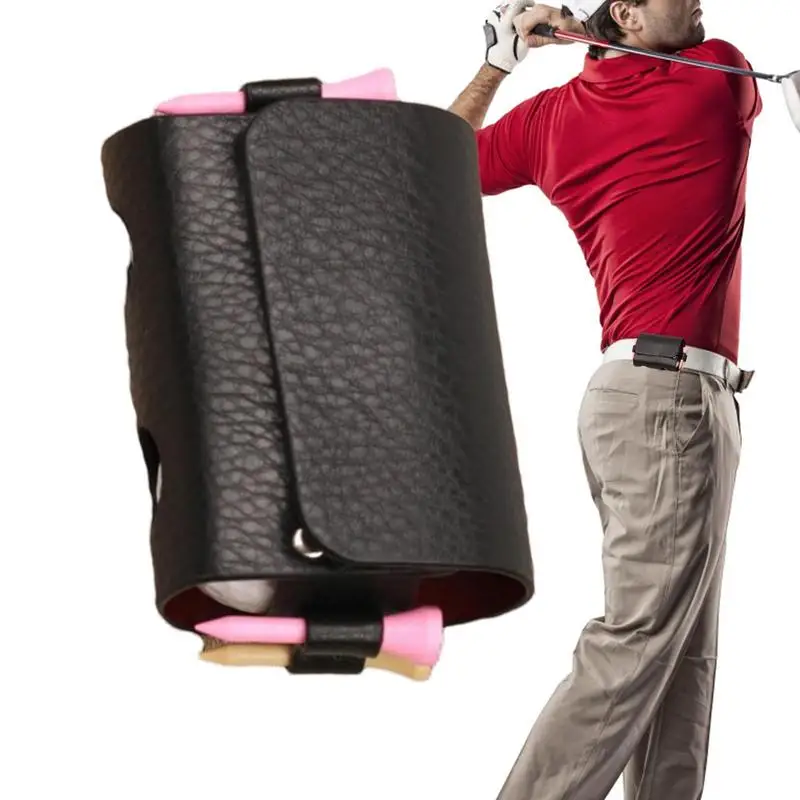 1pcs Golf Rangefinder Leather Bag Magnetic Closure Holder Case Range Carry Bag Distance Belt Waist Bag golf belt pouch for women