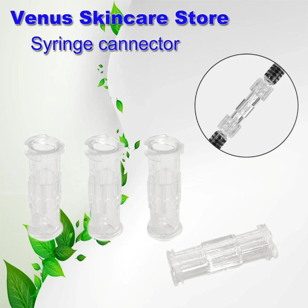 Disposable sterile double helix sterile Luer lock adapter proof transparent plastic syringe connector