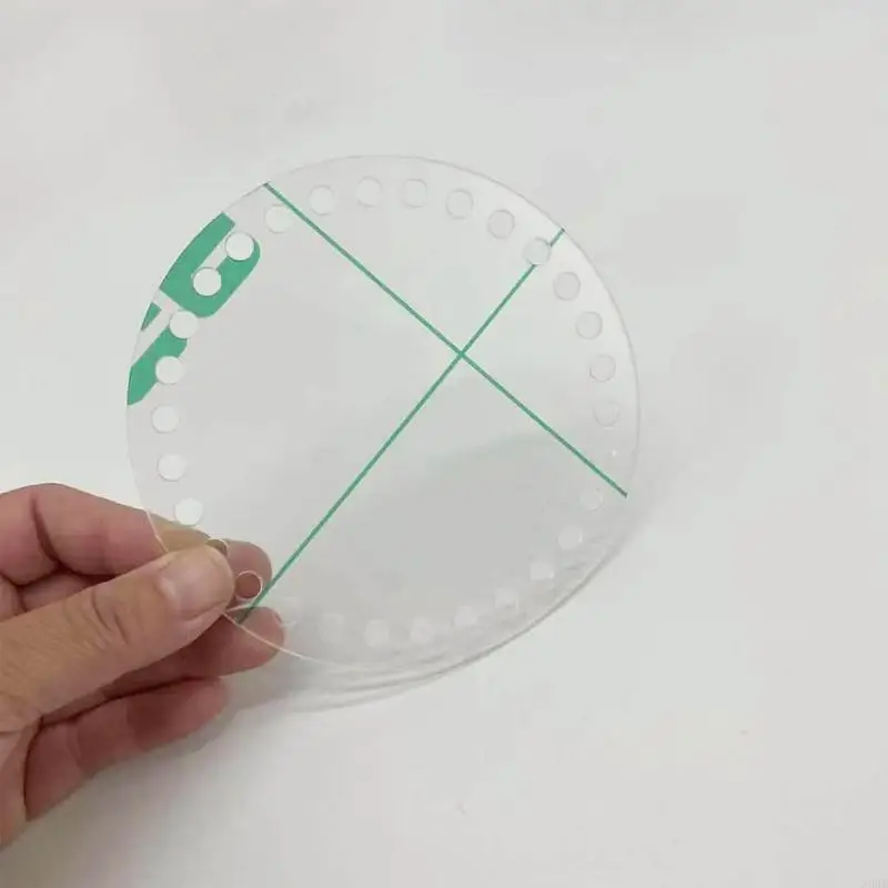 X90D 라운드 투명 아크릴 보드 니트 가방 액세서리 수제 DIY 크로 셰 뜨개 가방 재료 뜨개질베이스 셰이퍼 3 크기