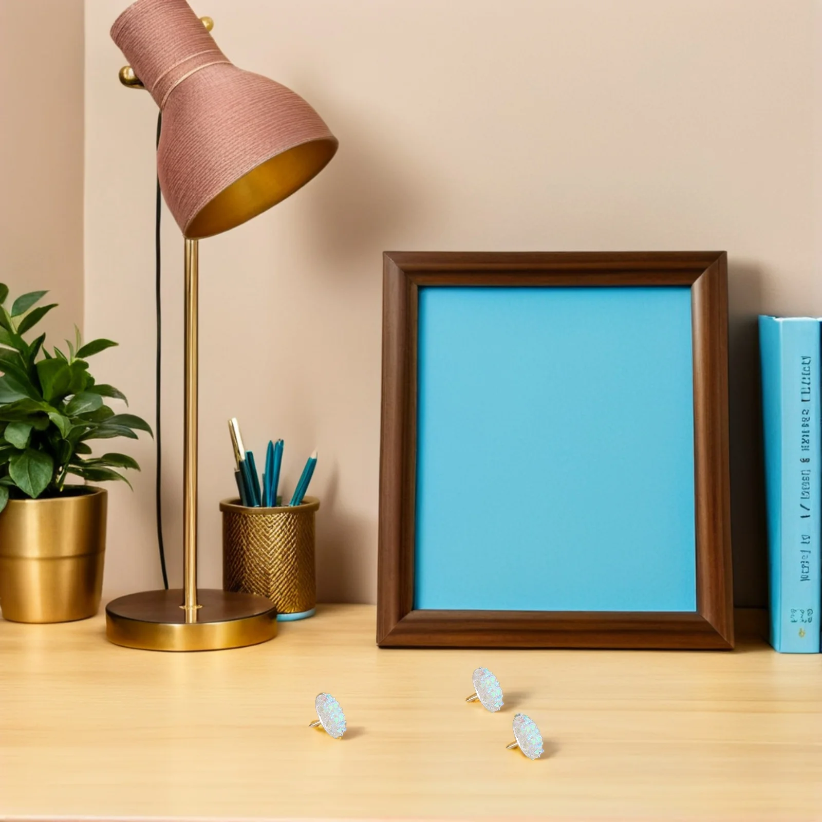 40 szt. Błyszczących pinezek z żywicy z kryształkami, dekoracyjne szpilki do dekoracji ścian, ekspozycji zdjęć, tablic korkowych, tablic ogłoszeń, map.