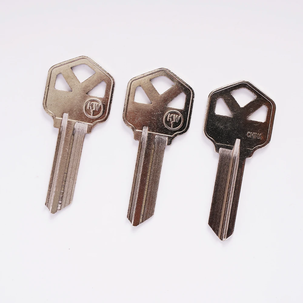 KW1 three hole hotel door thickening unit door key blank key blank key material blank