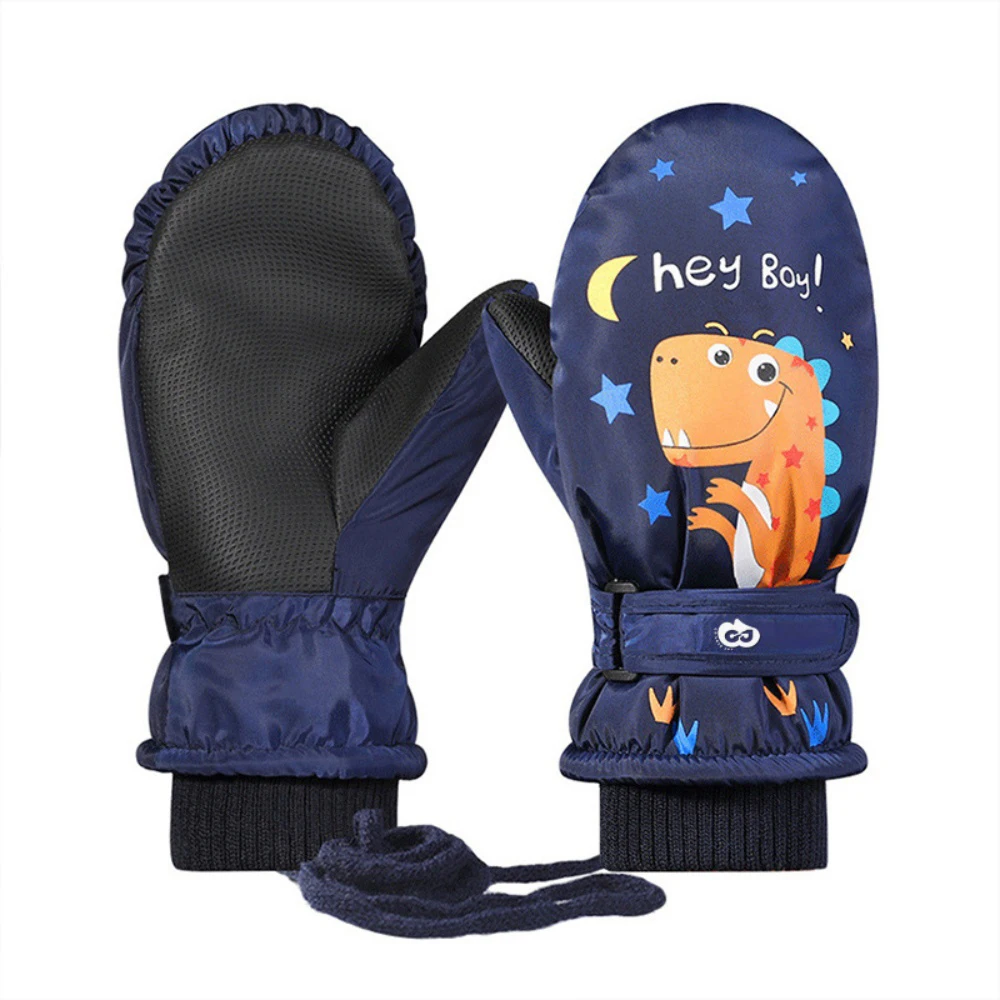 Guanti caldi antiscivolo per bambini Guanti sportivi da snowboard invernali resistenti all'usura resistenti all'acqua per bambini Giochi sulla neve Sci Ciclismo