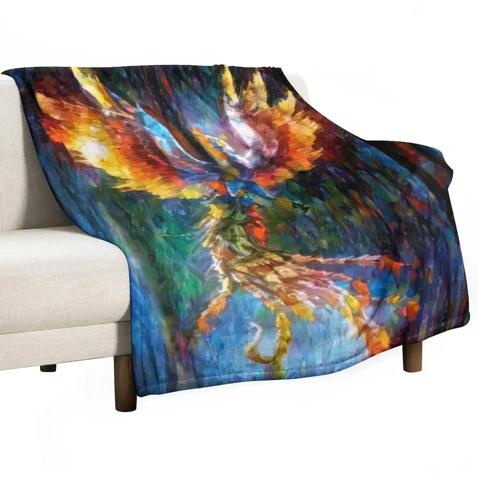 The rise of the phoenix Throw Blanket blankets ands cosplay anime Summer Blankets