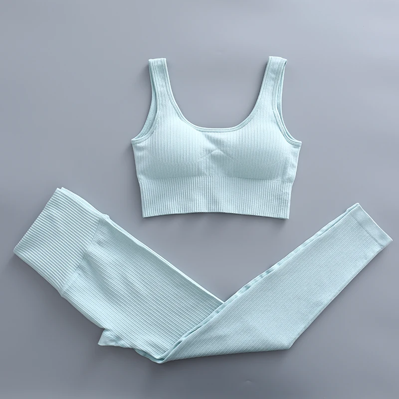 Logo Custom Threaded Yoga Clothing Set 70 bras+shorts 300 bras+pants 1Pcs Individual color customization