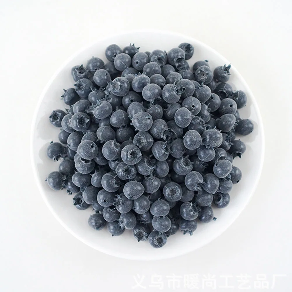 1x2cm Artificial Blueberries Simulation Fruit Fake-Fruit-Home-Decor Kitchen Display Christmas Decoration Simulated Food.