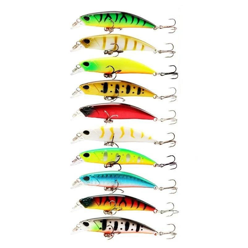 Señuelo Minnow Hundible con Ojos 3D – Cebo Duro Wobblers y Crankbait
