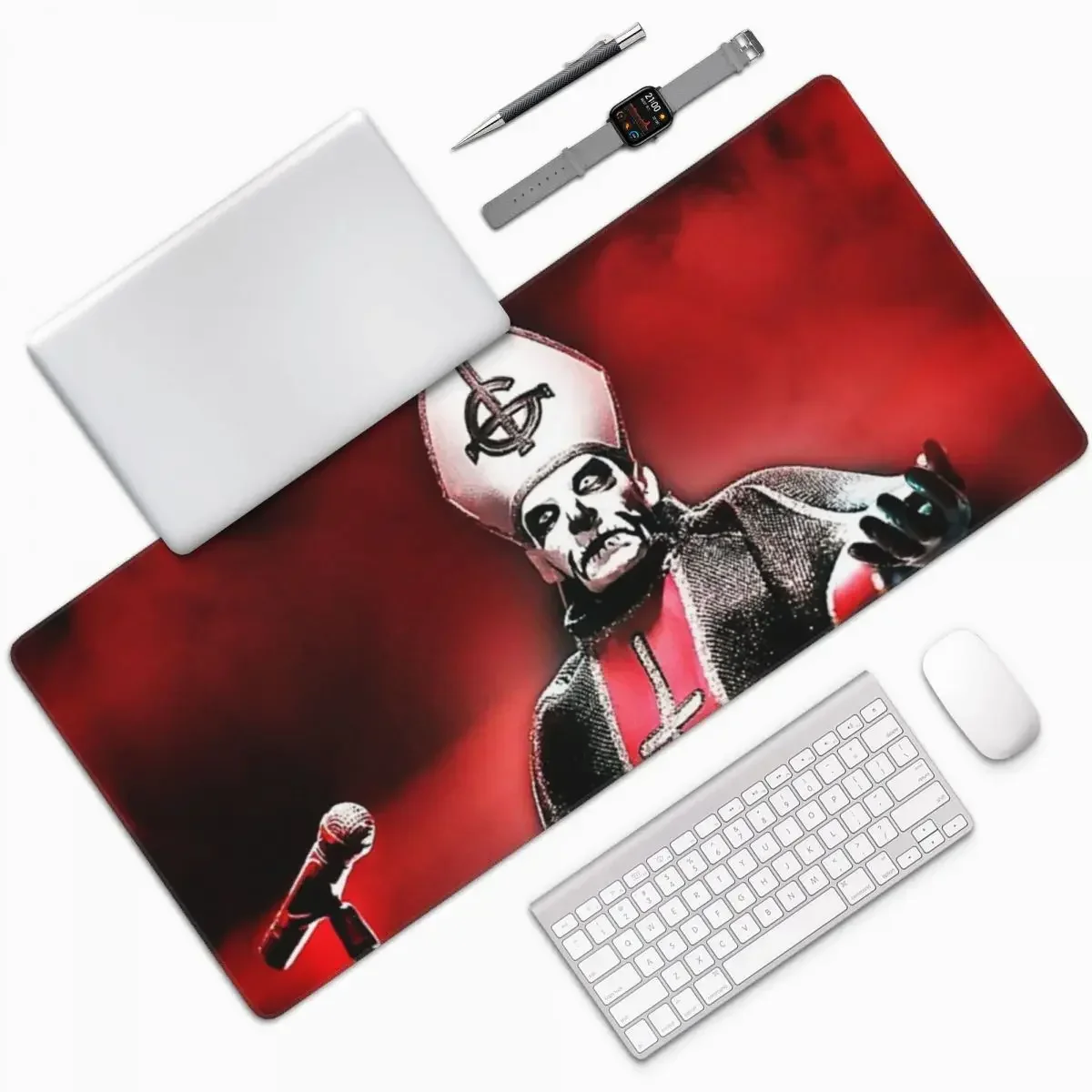 Rock Band Ghost BC Tappetino per mouse grande Tastiera per computer Tappetino per mouse Gamer PC Tappetino per scrivania portatile Accessori per ufficio Tappetini da tavolo