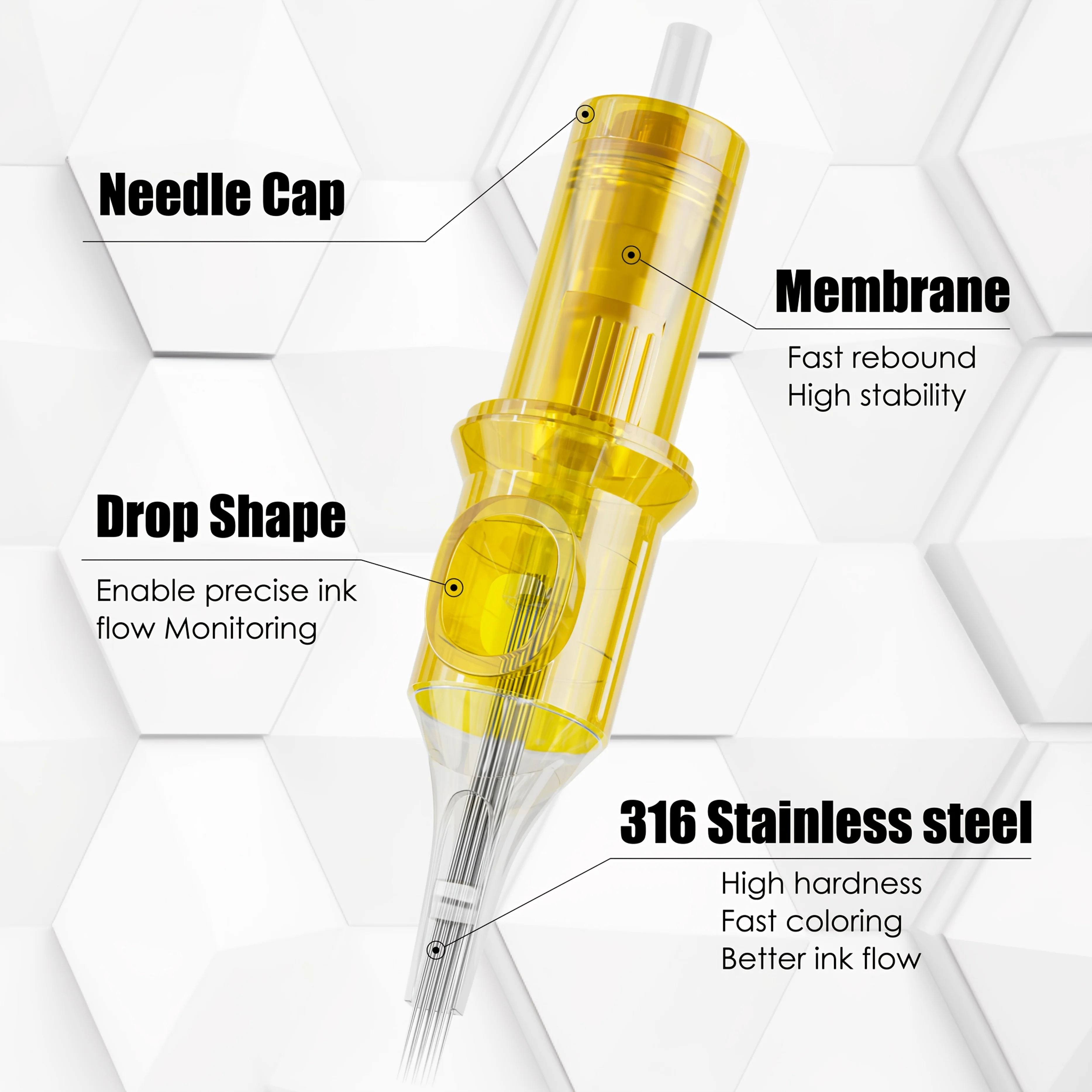 20/50Pcs Tattoo Cartridge Needles Neebol Mixed Size Round Liner Shader Magnum Curved/Round Mag #12#10 Standard 3RL 5RL 7RL 9RL 11RL 5RS 7RS 9RS 7RM 9RM 9M1 Multicolored Disposable Membrane, Body Art D image 7