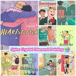 New Heartstopper British Movie Crystal Diamond Painting Kit Embroidery Popular TV Series Art Cross Stitch Mosaic Home Decor Gift