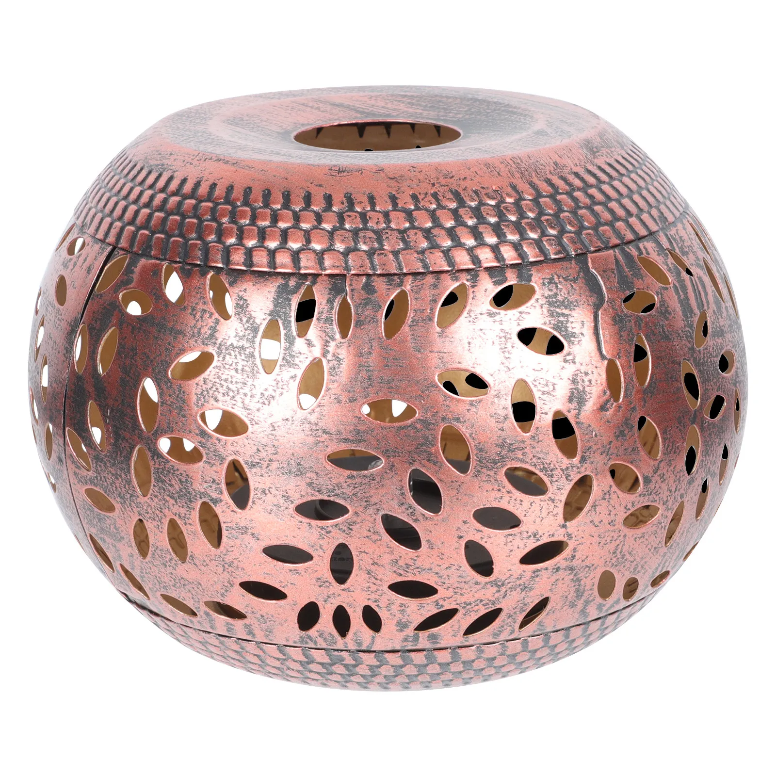 

1 шт. Винтажный садовый светильник из кованого железа, уличный декоративный светильник с вырезанным узором, теплый светодиодный ночник, водонепроницаемый