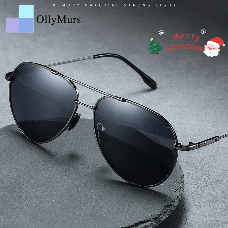 

OLLYMURS Super Resistant Flying Polarized Sunglasses Outdoor Driving Color Changing Anti-Glare UV Prescription Sunglasses Men