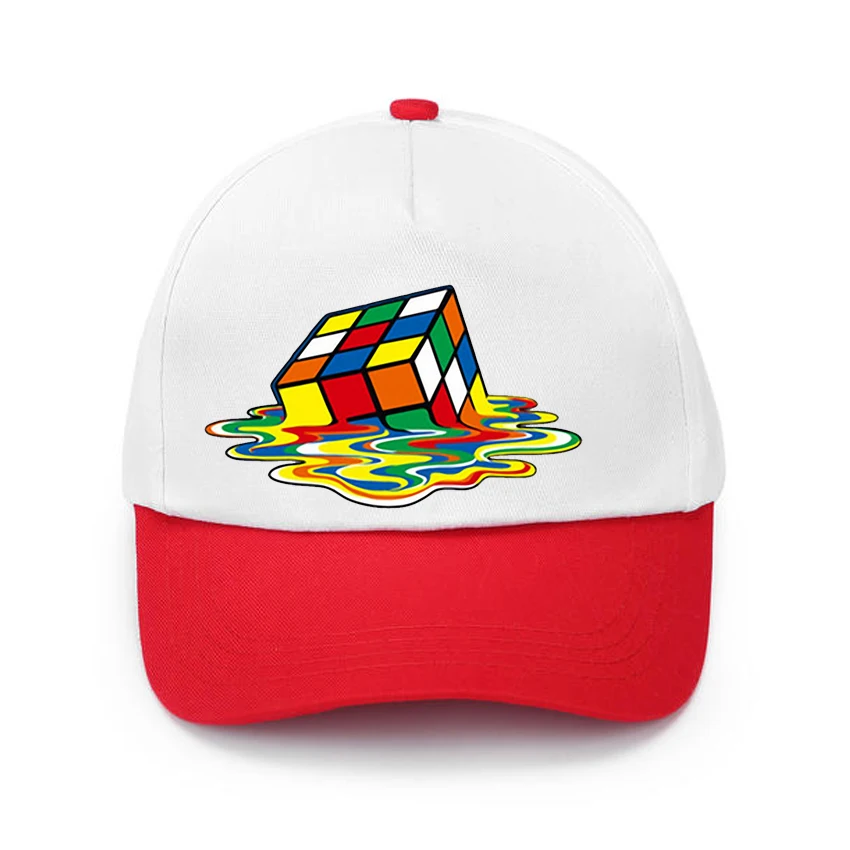 Rubik's Cube Print Sun Protection Sport Baseball Cap Four Seasons Adjustable Men Women Caps Fashion Hip Hop Hat Add Your Design