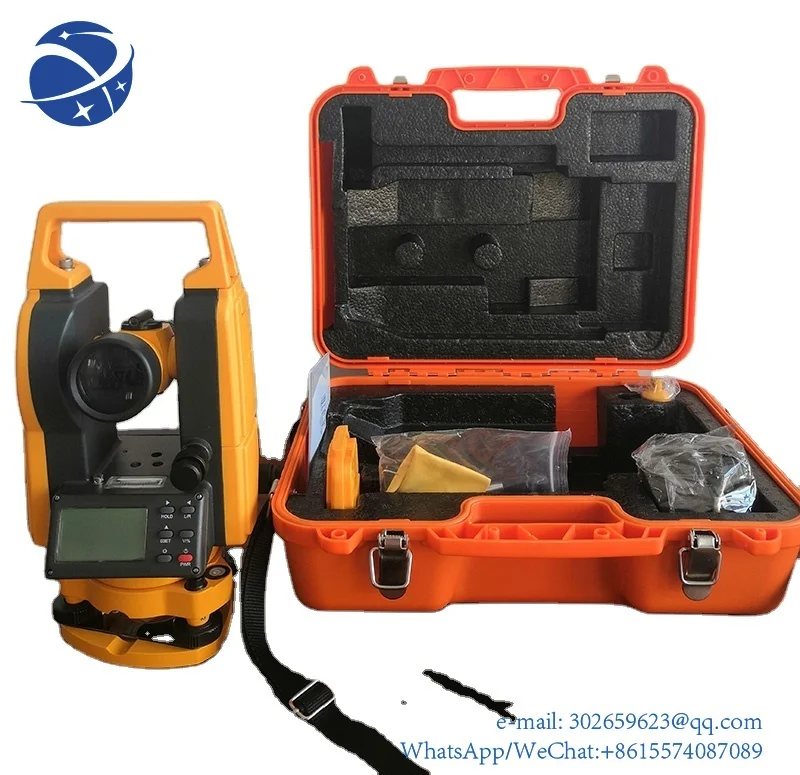 

yyhc High precision Surveying Instrument, DE-2B 2-5-Second Digital Laser Theodolite, Theodolite with Optical Plummet