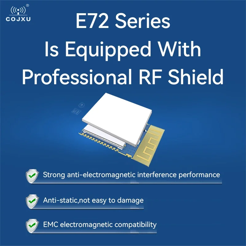 CC2642R Wireless Bluetooth SoC Module 2.4GHz BLE5.2 COJXU E72-2G4M05S1G PCB Interface SMD Module With RF Shield