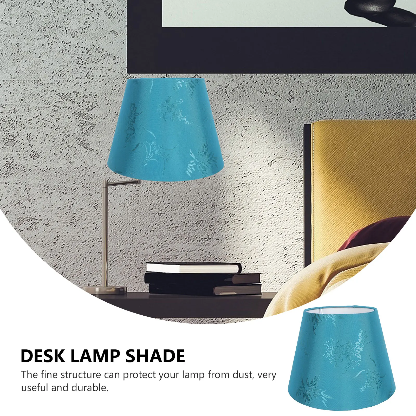

Embroidery Lampshade Table Lamp Light Cover Cloth Art Multi Room Bedroom Kids Room Durability Premium Material