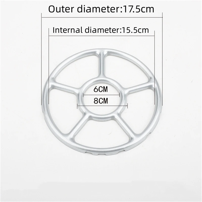 Anel de mijota, redutor de fogão seguro, fogão a gás portátil, durável, suporte para acampamento, cafeteira, prateleira, aço, acessórios práticos