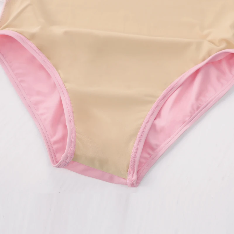 Meninas tanque ballet collant rosa dança collant alta elástica ginástica bodysuit colete collants para crianças dançando/desempenho/natação