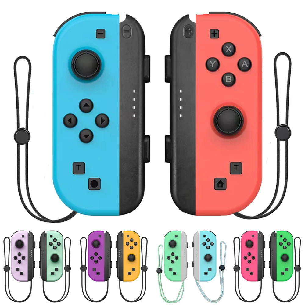 Контроллер JoyPad Joycons, 6-осевой гироскоп, беспроводной геймпад для Nintendo Switch, джойстик, функция пробуждения, контроллеры переключателей