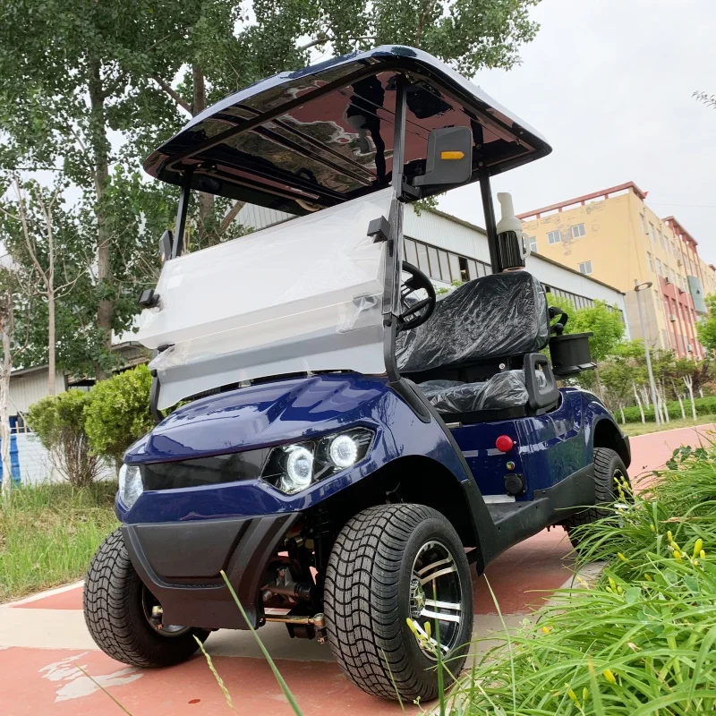 60/72V Lithium Battery Hunting Buggy Ready To Assemble Electric Golf Cart 12 Inch Tires Golf Bag Rack And Basket Sand Bucket X2
