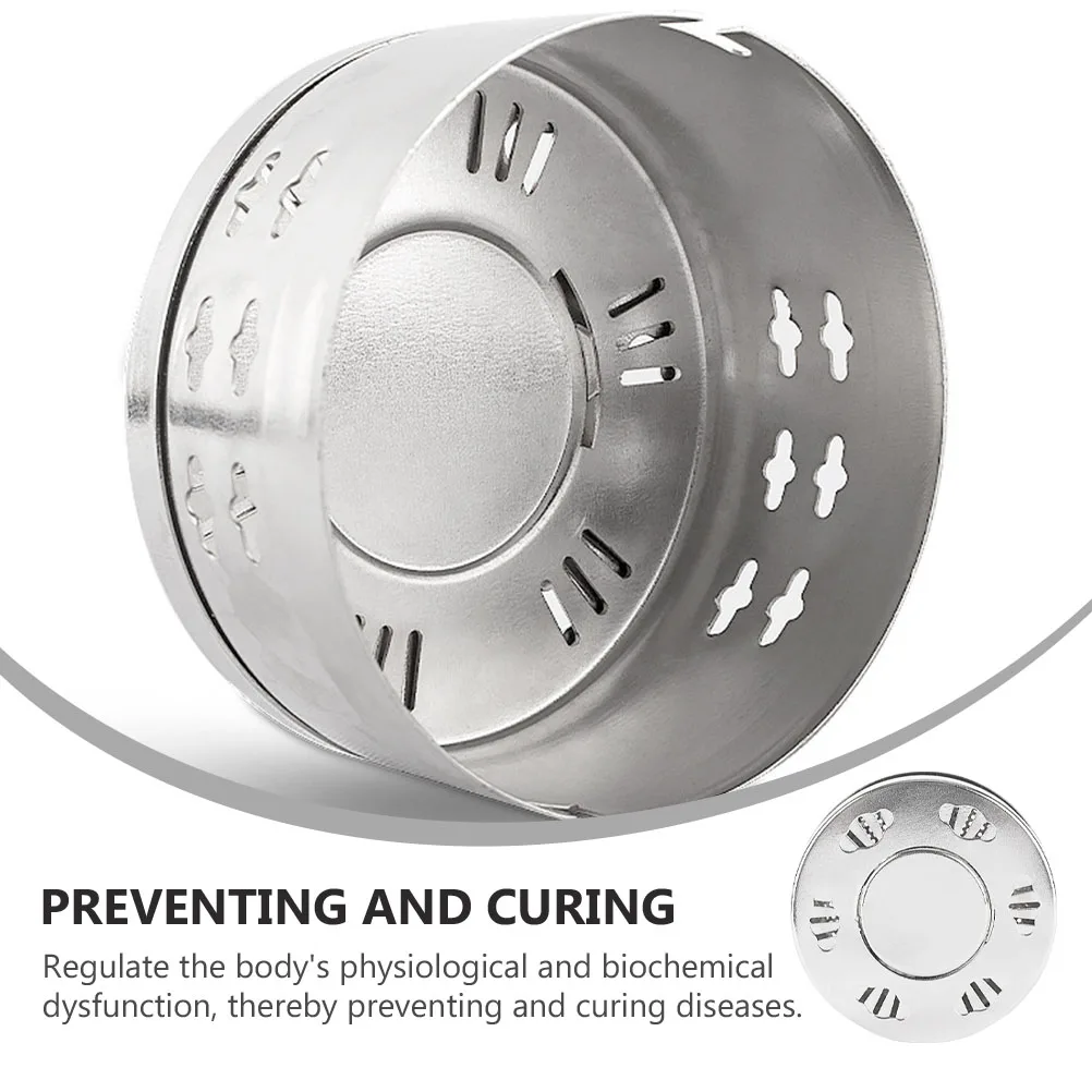 

2Pcs Stainless Steel Moxa Burning Tool Rotating Moxibustion Jar for Improved Physical State Non Invasive Treatment Option