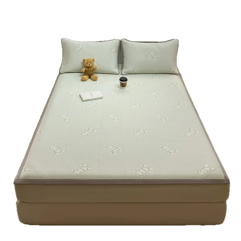 حصيرة تبريد من الحرير الجليدي صديقة للبشرة 2025 نموذج جديد جانب واحد/مزدوج للاستخدام المنزلي فراش تكييف هواء صيفي نوم رائع