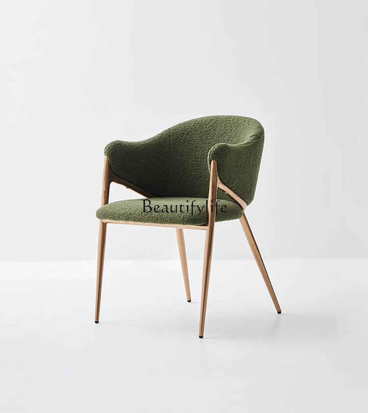 

Italian Light Luxury High-End Fabric Casual Lounge Chair Designer Villa Large Apartment Home Armchair