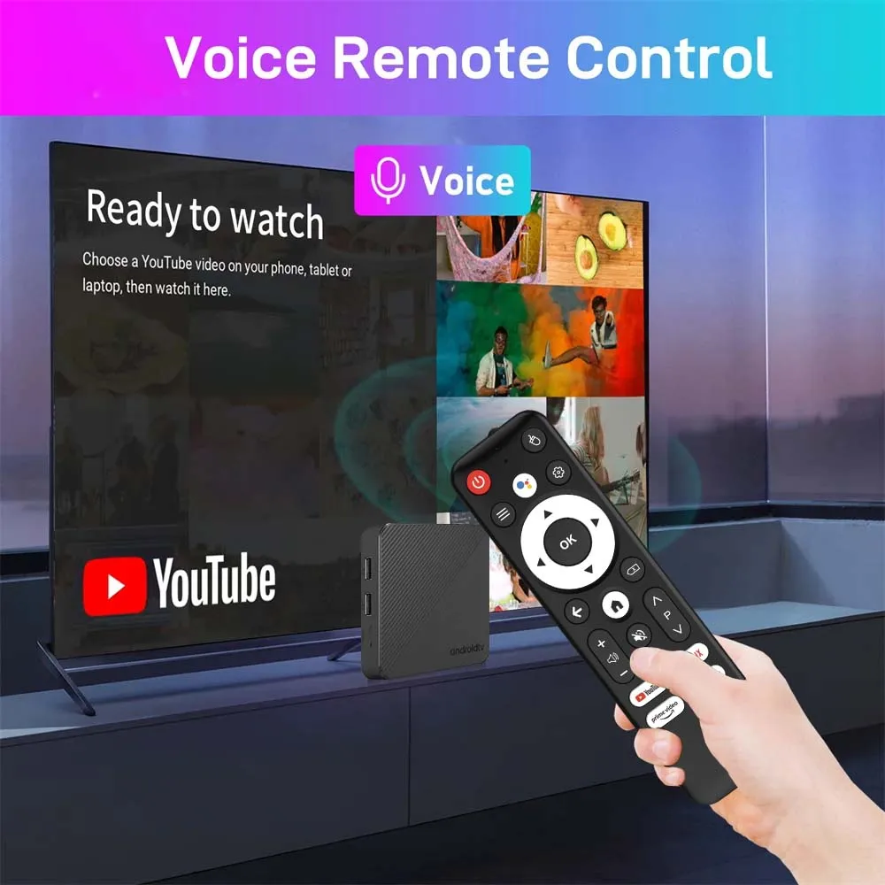 Android14 스마트 홈 시어터 TV 박스 T1S AllwinnerH313 칩 쿼드 코어 Wifi6 1000M Lan 블루투스 Chromecast 스트리밍 미디어 플레이어