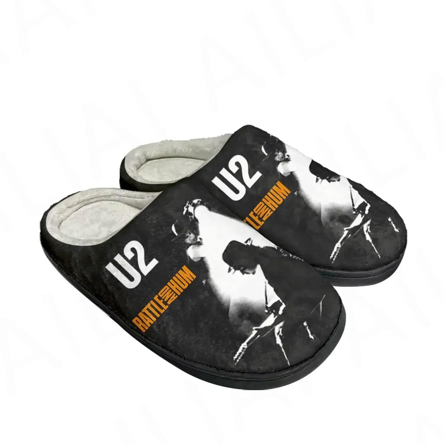U2 Rock Band Mode Punk Hause Baumwolle Benutzerdefinierte Hausschuhe Herren Damen Sandalen Plüsch Schlafzimmer Casual Warm Halten Schuh Thermo Slipper