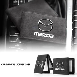 PU Leather Credit Card Case Car Driving Documents Protective Case For Mazda 3 Alexa CX4 CX5 CX8 BL BM CX-5 CX-3 CX9 Accessories