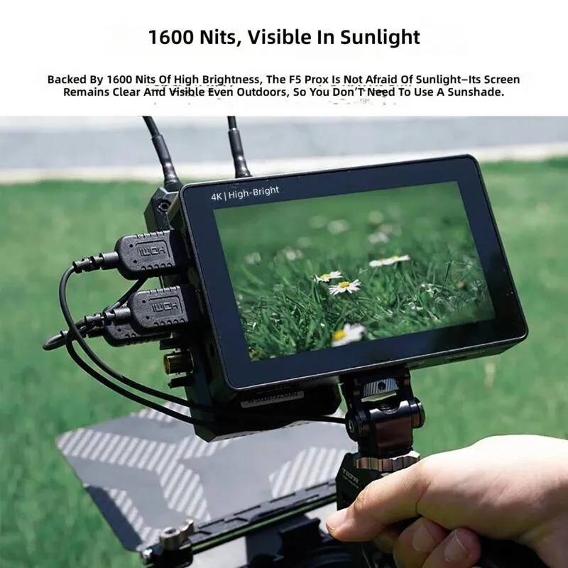 For 5.5 Inch 4K Camera Monitor 1600nit High Brightness Touch Screen External Display with Wireless Image Transmission