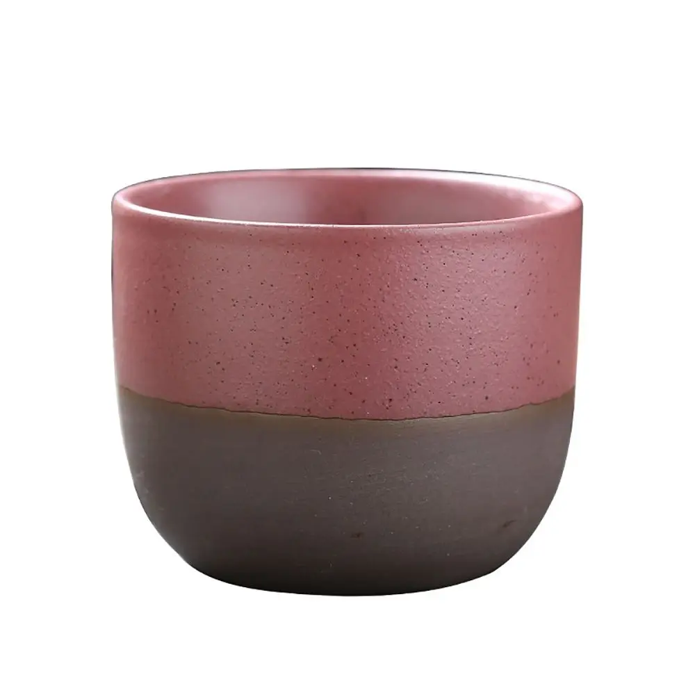 Ceramic Kung Fu Tea Bowl Coffee Cup Kiln Transformation Matte Water Cup Retro Crude Pottery Household Creative Drinkware