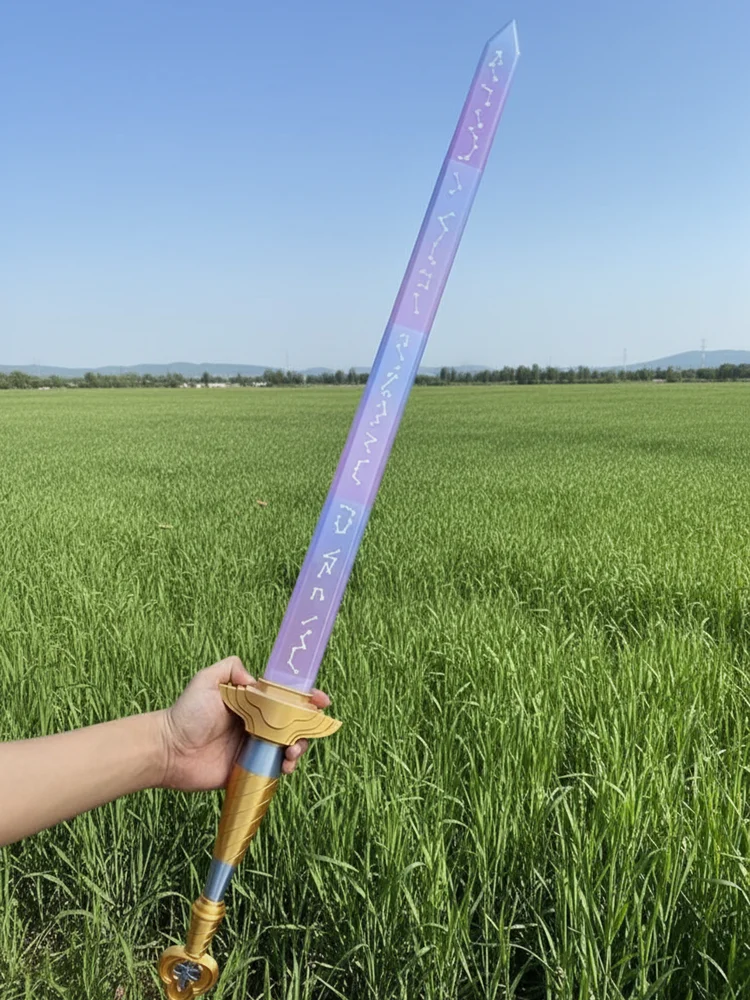 Espada Kpop Rumi con trajes de símbolo, espada de cazadores de juego de rol de demonio, accesorio de Cosplay para mujeres y hombres, accesorios de disfraz de Carnaval de Halloween