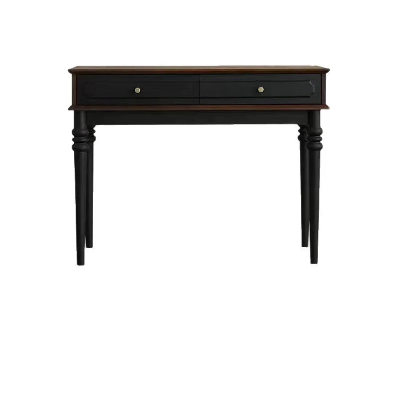 

Ретро комод из цельного дерева, туалетный столик для главной спальни с выдвижными ящиками, американский письменный комод, встроенный