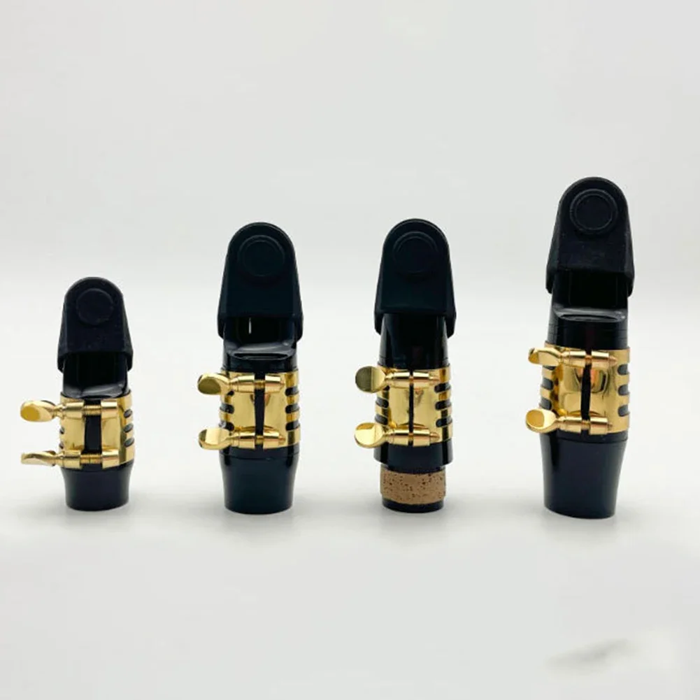 Sax Mouthpiece Clamp Reed Clip Clarinet Soprano Alto Tenor Sax With Rubber Covers Saxophone Ligature Accessories