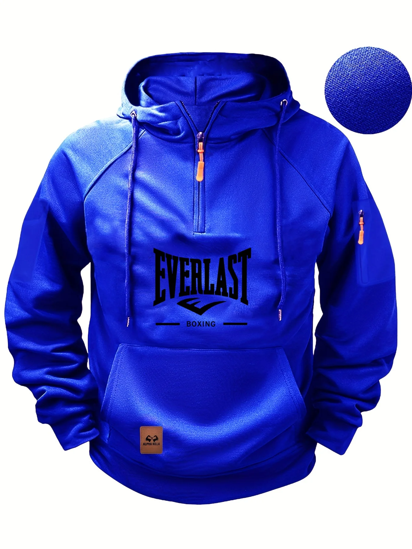 2025 new high-quality men's zipper multi-pocket hoodie. Fashionable and casual men's multi-pocket zipper polar cap sweatshirt
