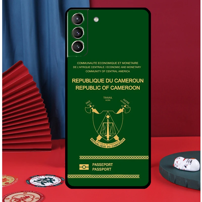 Republic of Cameroon Flag Case For Samsung Galaxy S22 S23 Ultra S21 S20 FE S9 S10 S22 S23 Plus Note 10 Note 20 Ultra Cover