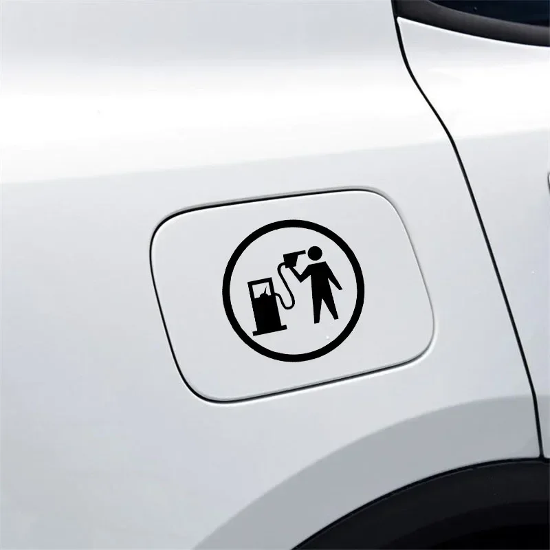 Personality  Personalized and Creative Car Sticker Funny Scratch Decoration Vinyl Decal Gas, 10cm