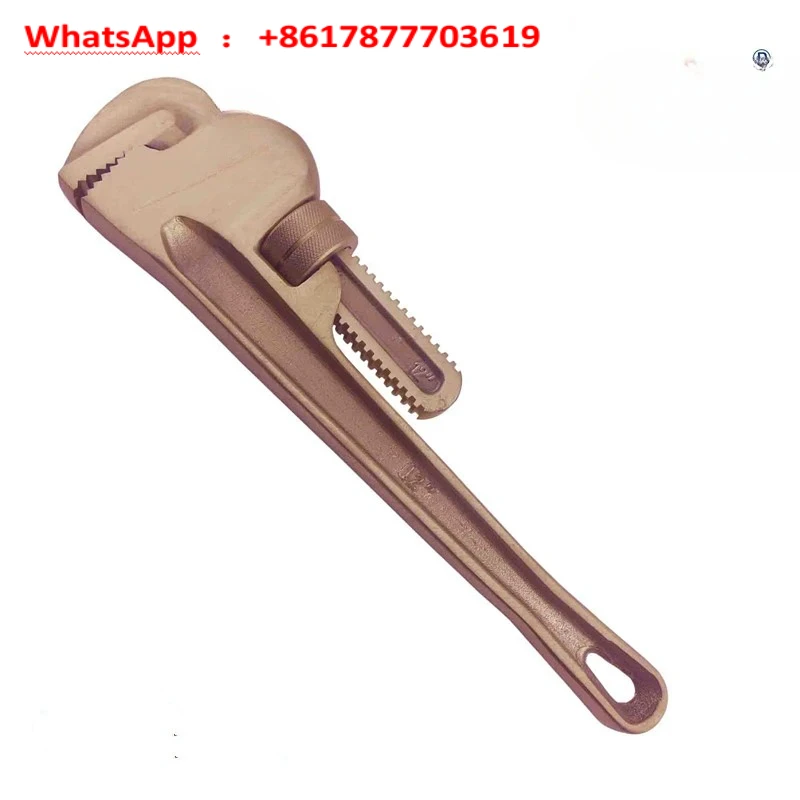 Explosion proof beryllium pipe pliers American style pipe pliers Explosion proof pipe pliers with adjustable opening