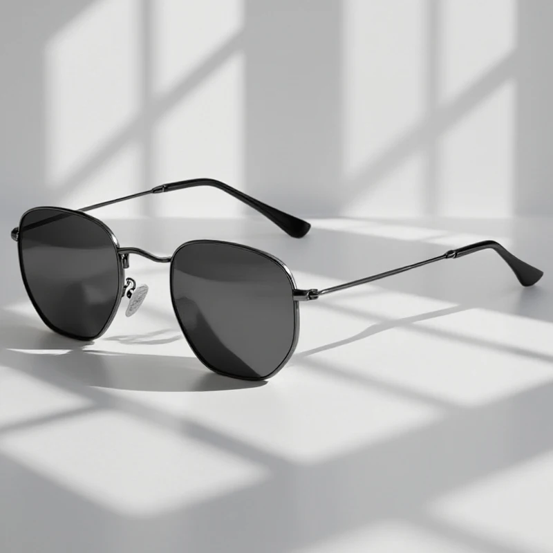 Classic Small Multilateral Sunglasses Men Women Fashion Polygon Sun Glasses Male Vintage Hexagon Driving Shades