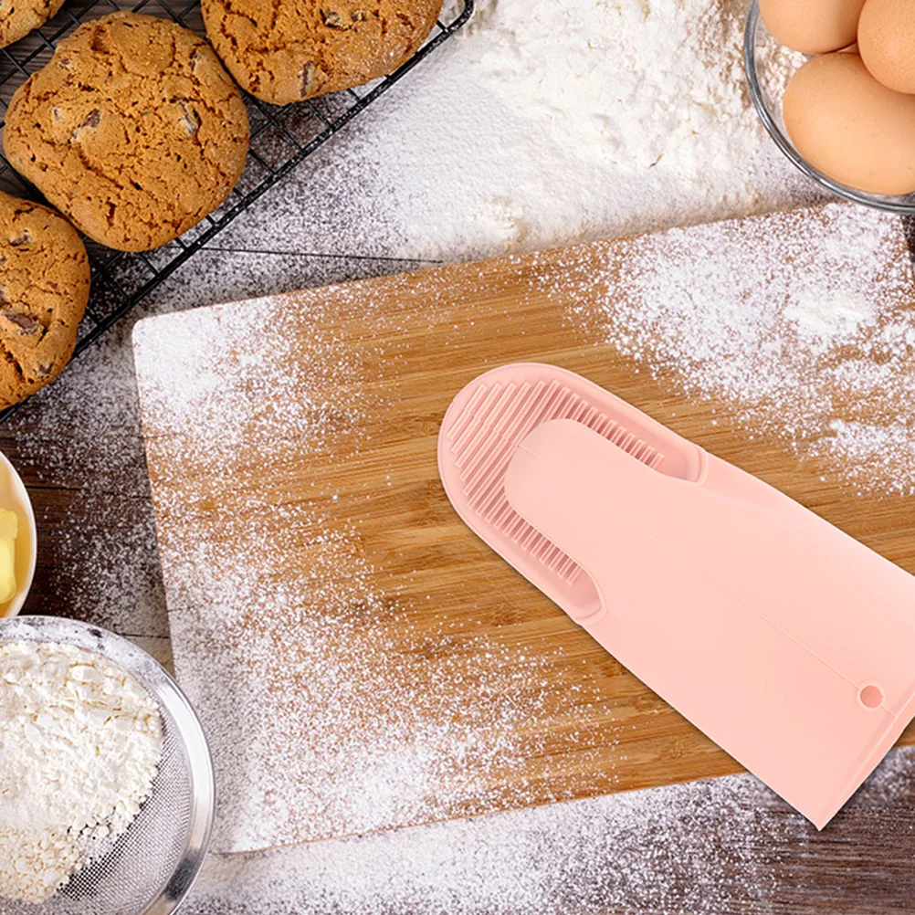 

2 Pcs Oven Glove Anti-scald Silicone Gloves Microwave Delicate Heat Resistant Cooking Pink Child