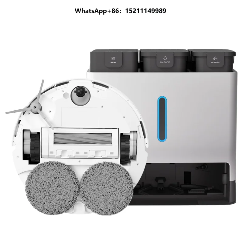 App control robot vacuum cleaner mop self clean
