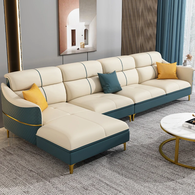

-* For Modern Leather Living Room Sofas Recliner Wooden Nordic Daybed Sofas Designer Minimalist Home Furniture&