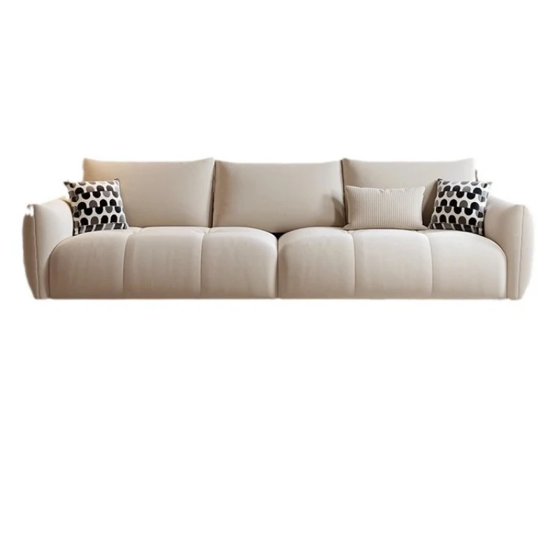 

Cream wind cloud sofa, simple and modern small apartment sofa