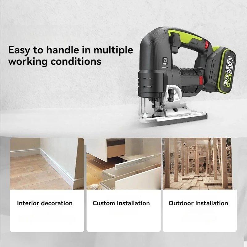 Reciprocating Jig Saw Practical  Cordless Quick Blade Change Electric  Household Power Tool