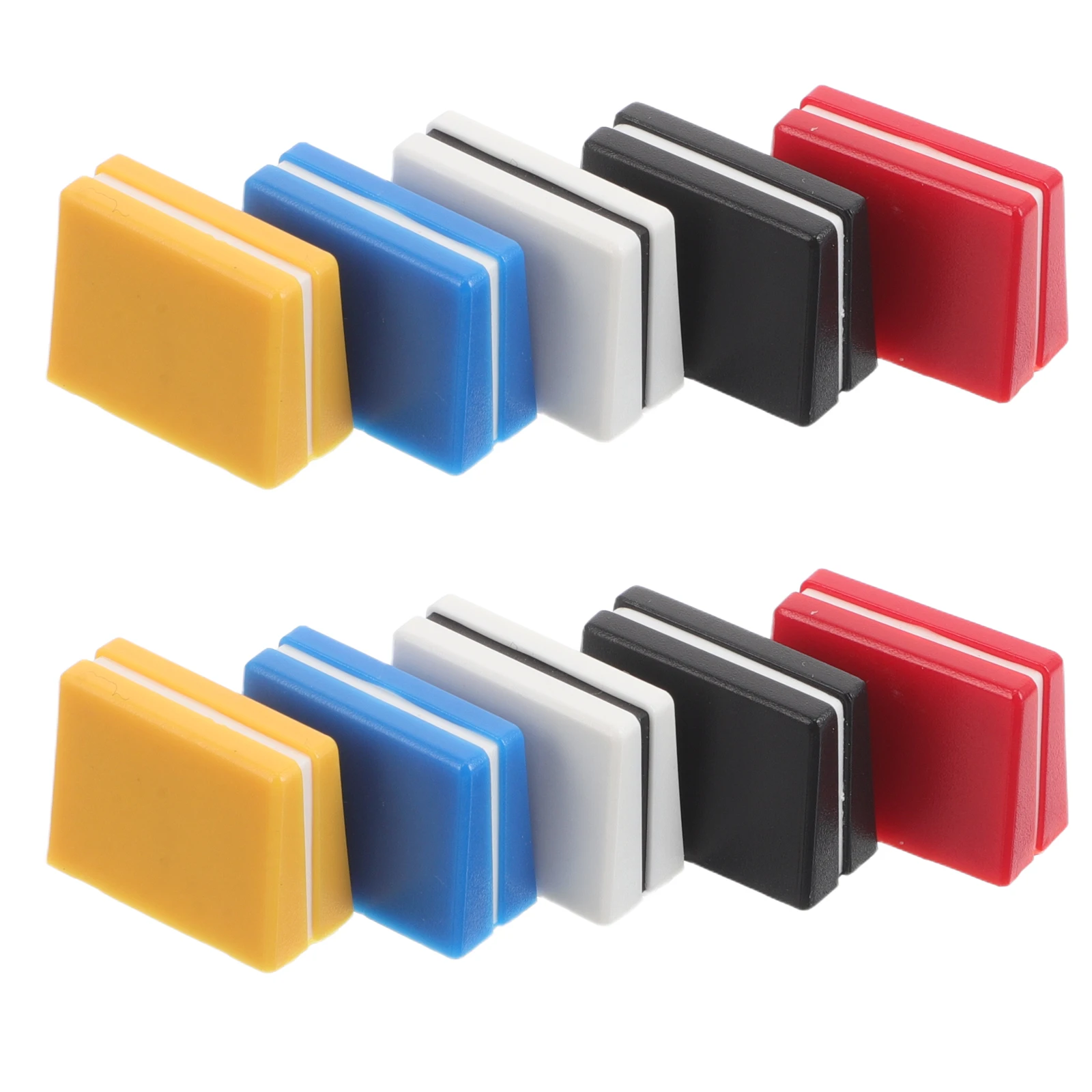 

10pcs Knobs Mixer Accessories 4mm Plastic Caps Sound Console Board Potentiometer Sliders DJ Equipment Replacement